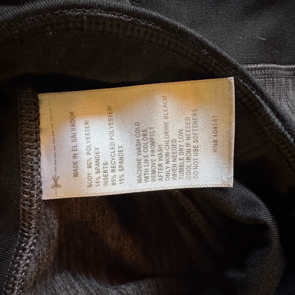 DSG Charcoal and Black Fleece Lined Leggings - Picture 4 of 5